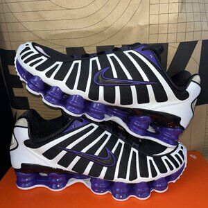 NEW Nike Shox TL Black Court Purple White AV3595-008 Men's Size 10